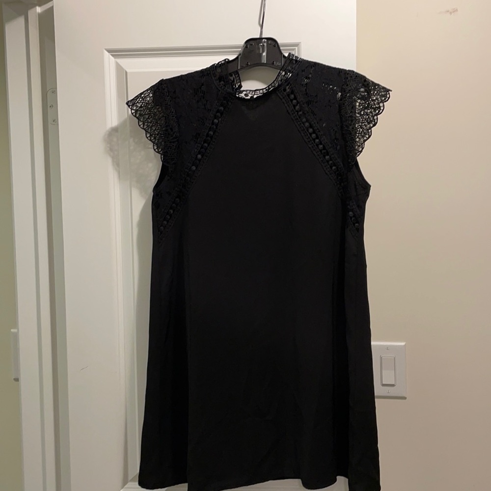 Zara black mini dress- size M